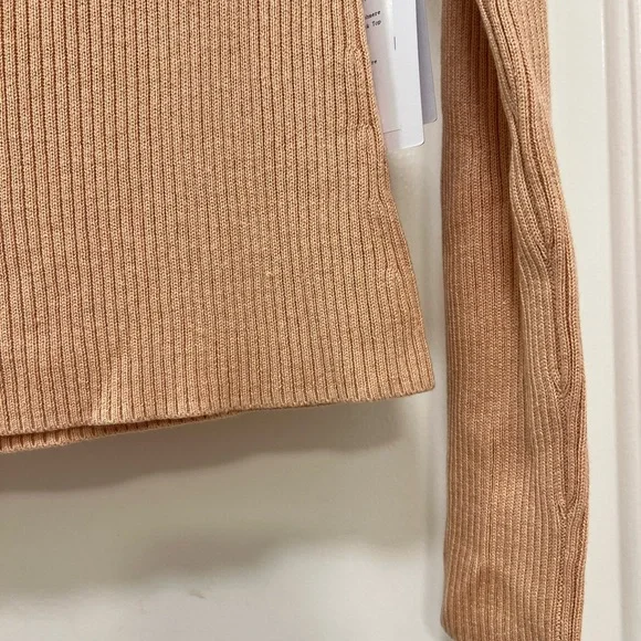 NWT NAADAM Silk / Cashmere Blend Open Back Mockneck - Picture 7 of 10